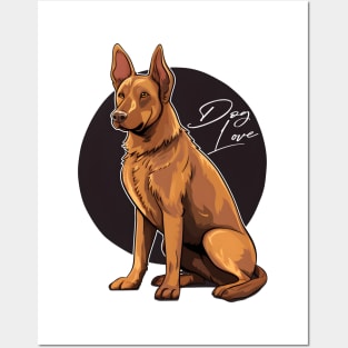 Lucky German Shepherd Posters and Art